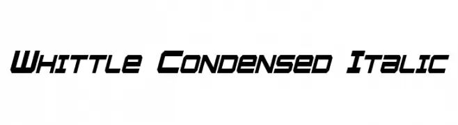 Whittle Condensed Italic  font caratteri gratis