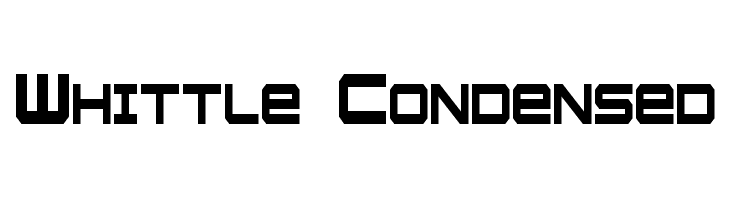 Whittle Condensed Font