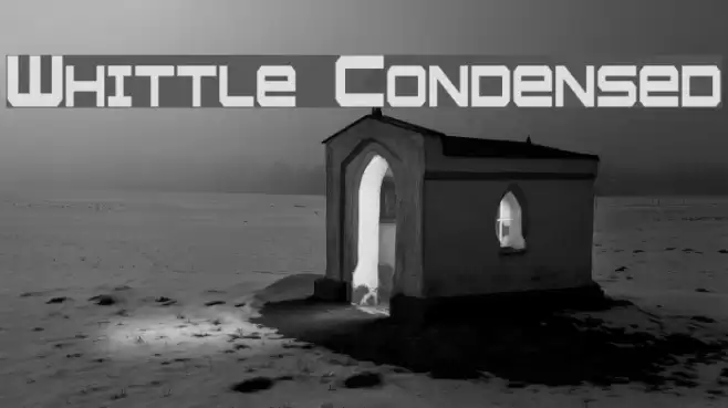 Whittle Condensed Font examples
