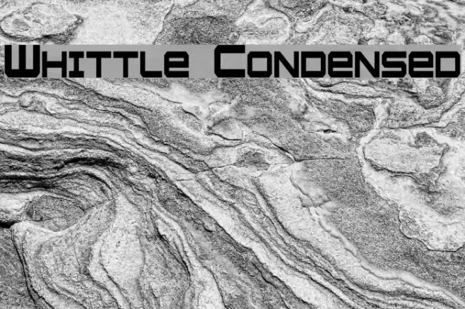 Whittle Condensed Font examples