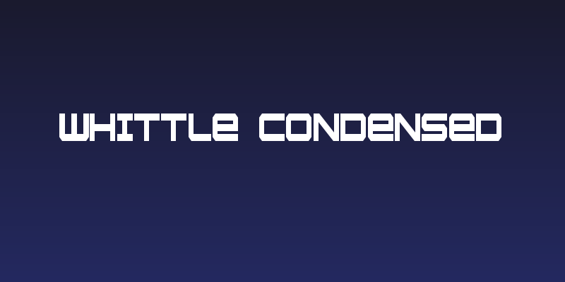Whittle Condensed Social Header