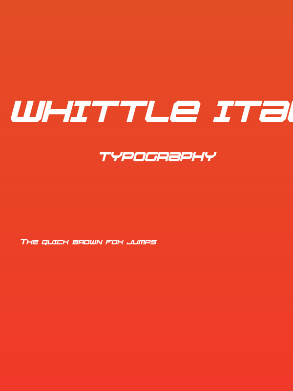 Whittle Italic Poster