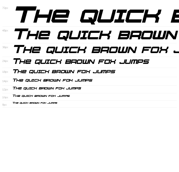 Whittle Italic Waterfall