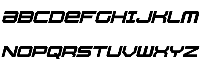 Whittle Italic Font LOWERCASE