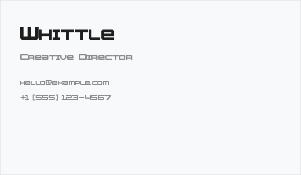 Whittle Business Card