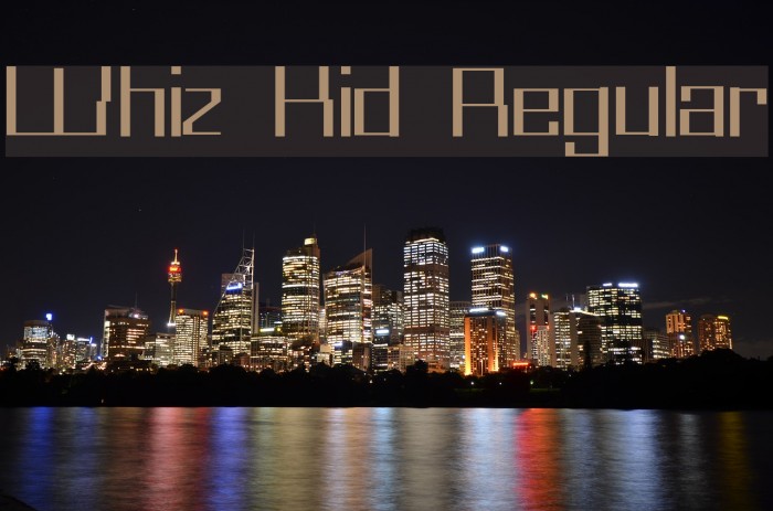 Whiz Kid Regular Font examples