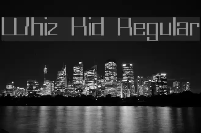 Whiz Kid Regular Font examples