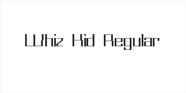 Whiz Kid Regular Logo