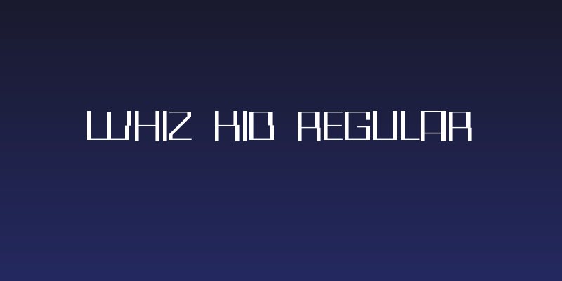 Whiz Kid Regular Social Header