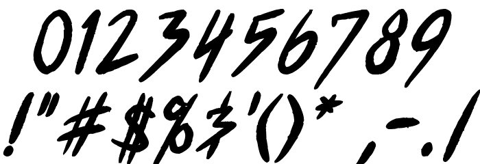 Who Dares?! Bold Italic Font OTHER CHARS