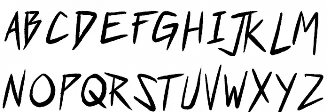 Who Dares?! Font UPPERCASE
