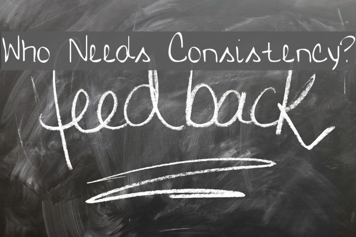 Who Needs Consistency? Example 1