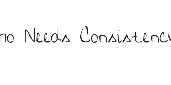 Who Needs Consistency? Logo