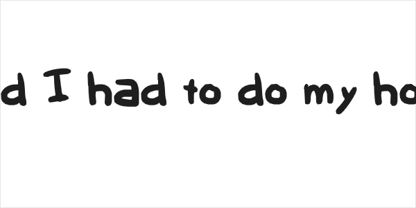 Who said I had to do my homework Logo