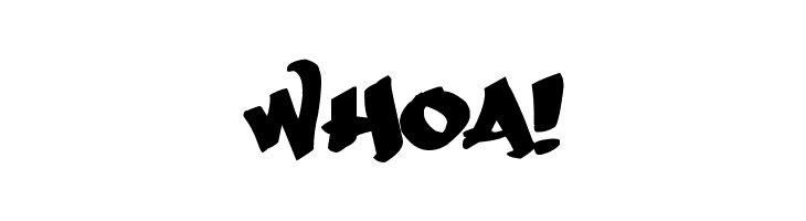 Whoa!  Frei Schriftart Herunterladen