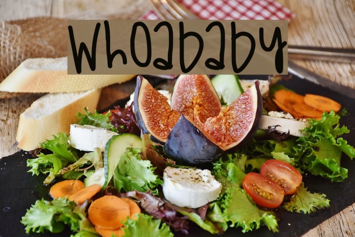 WhoaBaby फ़ॉन्ट examples