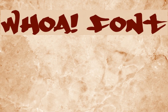 Whoa! Font examples