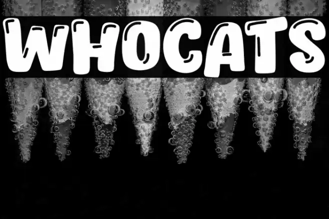 Whocats Font examples