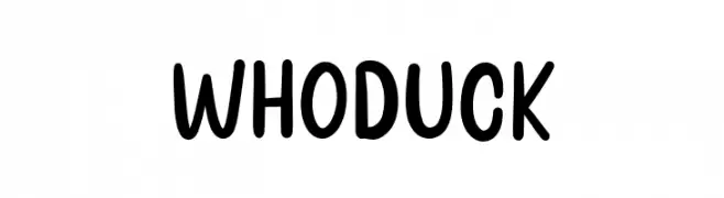 Whoduck  Frei Schriftart Herunterladen