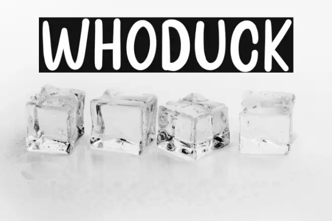 Whoduck Fonte examples