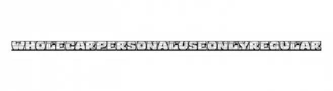 Wholecar PERSONAL USE ONLY Regular 