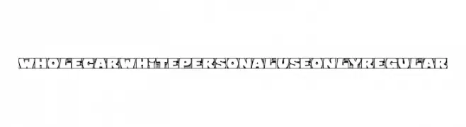 Wholecar White PERSONAL USE ONLY Regular 