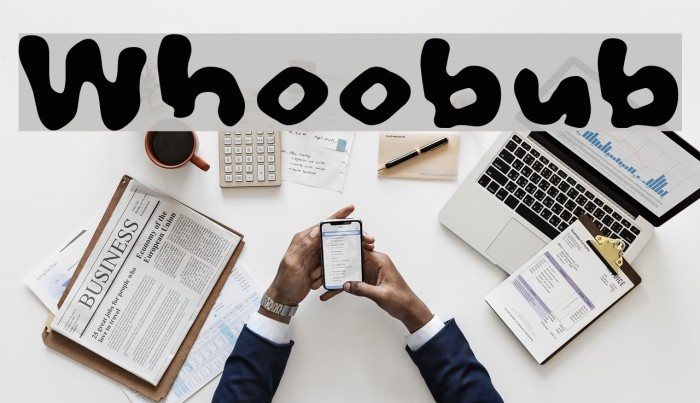 Whoobub Font examples
