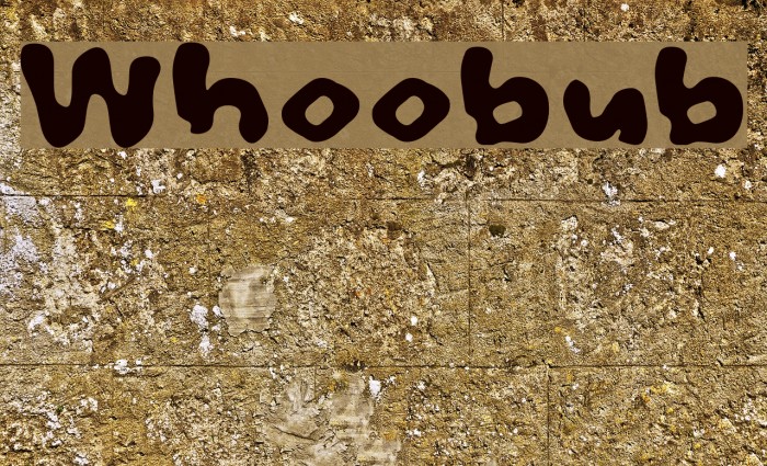 Whoobub Font examples