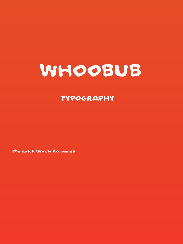 Whoobub Poster