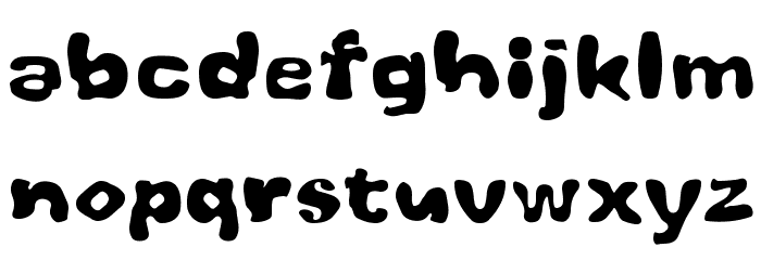 Whoobub Font LOWERCASE