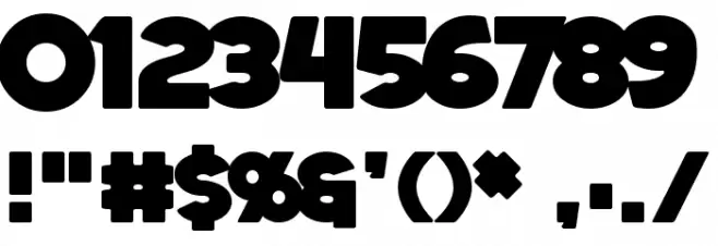 WhoopAss Font OTHER CHARS