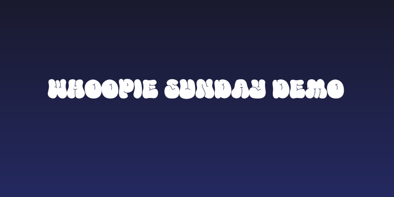 Whoopie Sunday DEMO Social Header