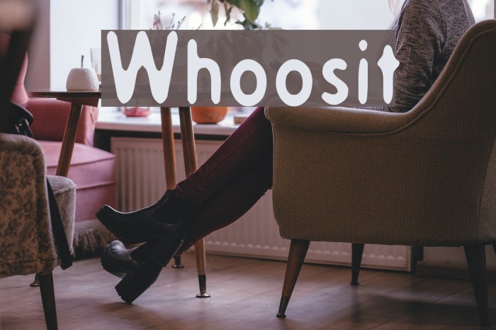 Whoosit Font examples