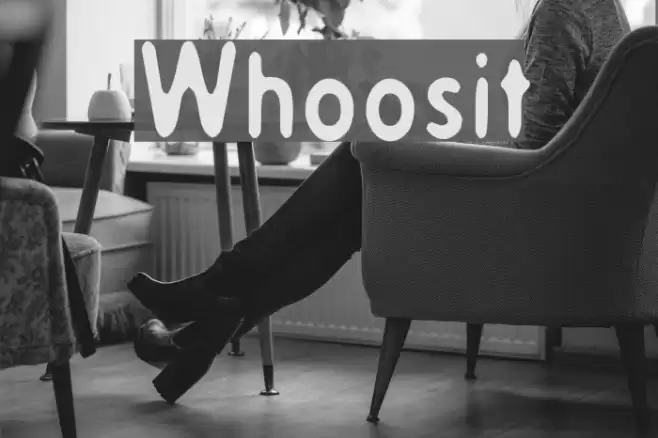 Whoosit Font examples
