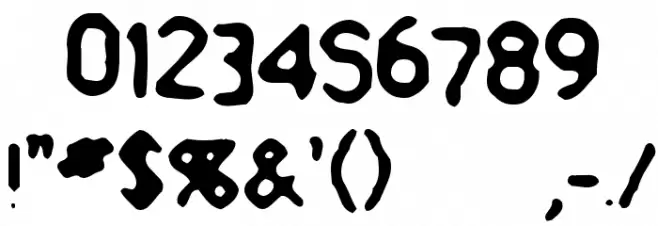 Whorn Font Alte caractere