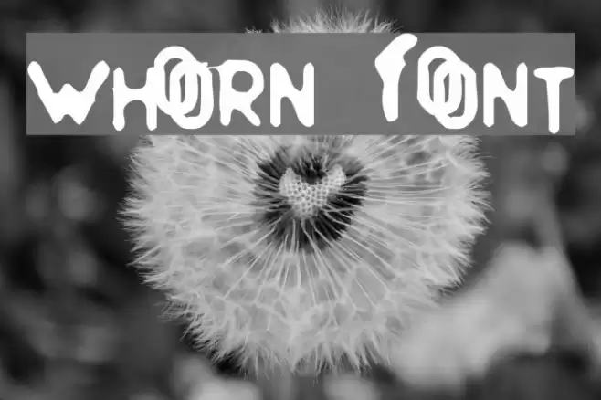 Whorn Font examples