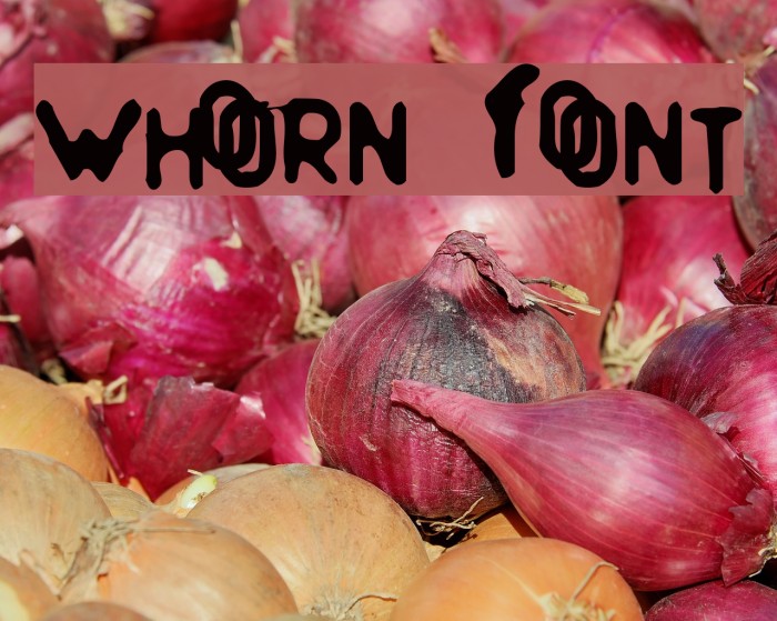 Whorn Font examples