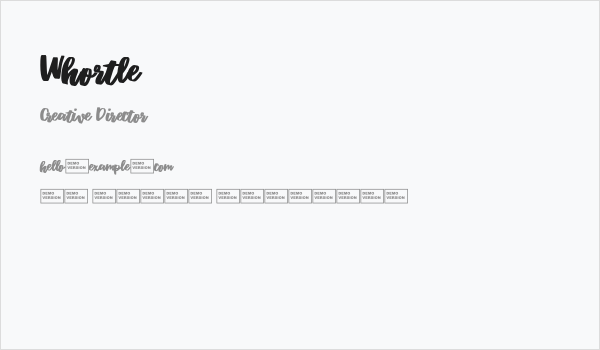 Whortle Business Card