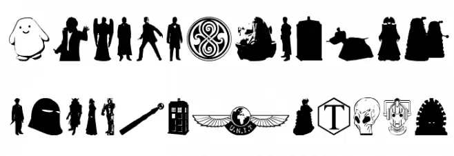 Whovian Schriftart Groß