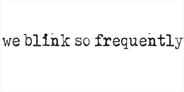 Why do we blink so frequently? Dark Logo