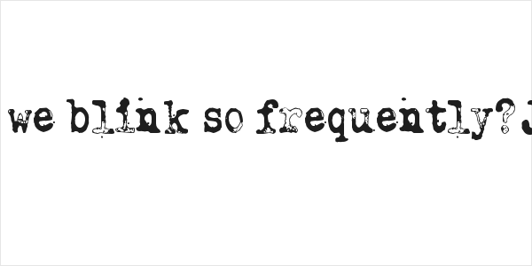 Why do we blink so frequently? Jungle Logo