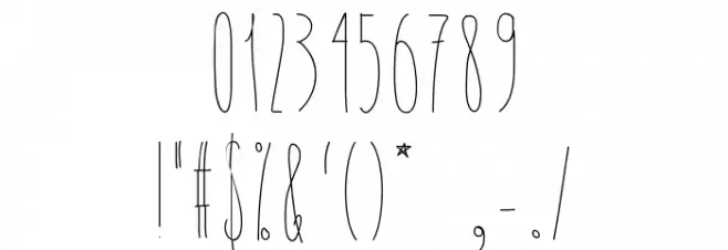 WhySoSkinny Font OTHER CHARS