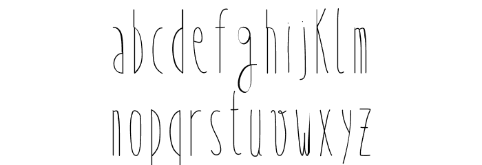 WhySoSkinny Font LOWERCASE