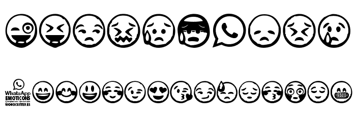 whatsapp emoticons Font OTHER CHARS