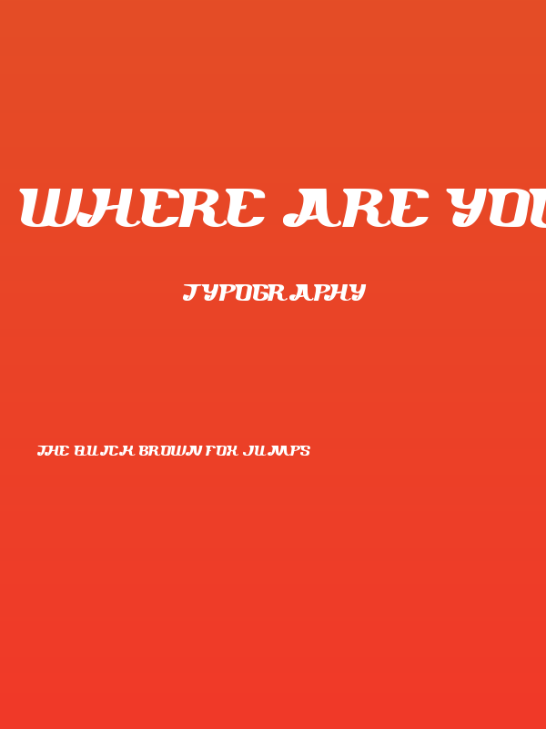 where are you Poster