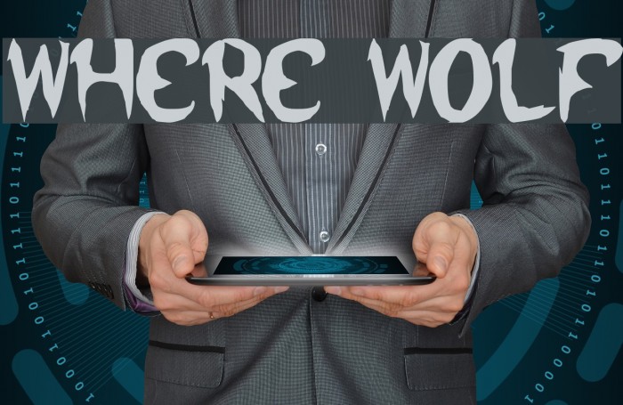 where wolf Font examples