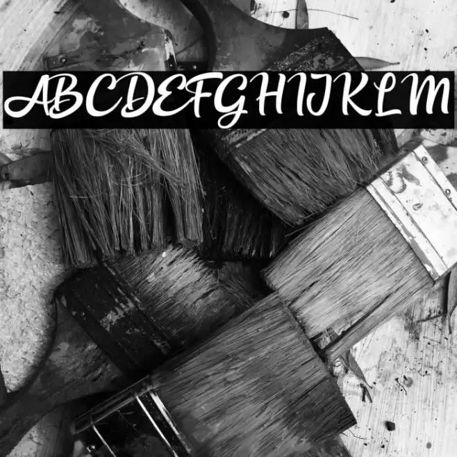 white allies Font examples