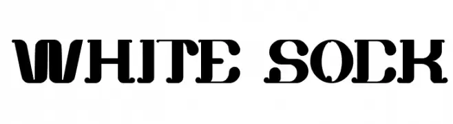 white sock  font caratteri gratis
