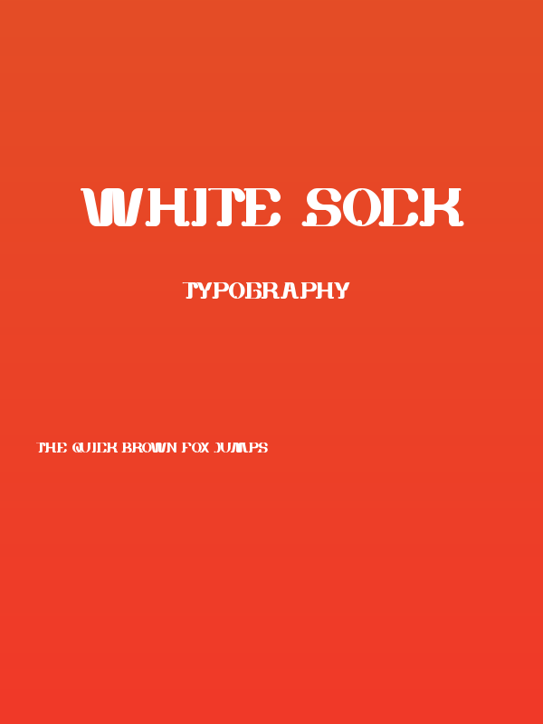 white sock Poster
