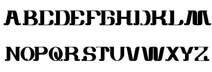white sock Font LOWERCASE